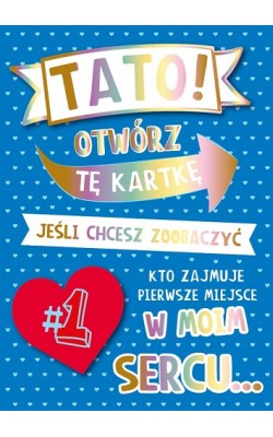 Kartka dla Taty z niespodzianką żart DK931