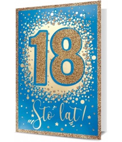 Na 18 urodziny kartka z życzeniami HM1738