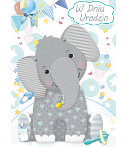 Kartka urodzinowa dla dziecka słodka GM847