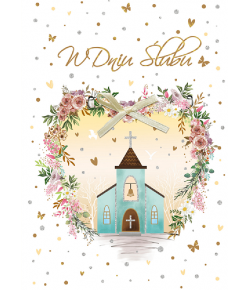 Na ślub kartka z życzeniami urocza GM854