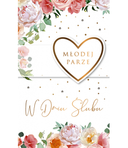 kartka na ślub z życzeniami Lux65