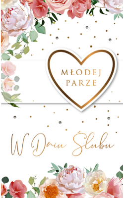 kartka na ślub z życzeniami Lux65