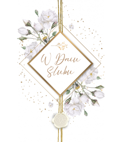Kartki na ślub z życzeniami delikatna Lux63