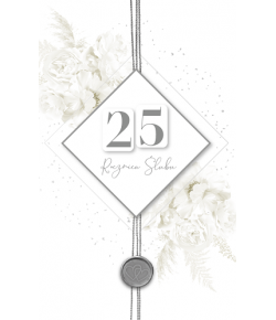 Kartka na rocznicę ślubu z cyframi do ustawienia LUX78