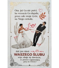 Kartka na ślub z humorem, zabawna 5K15