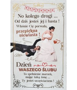 Kartki ślubne zabawne, wesołe 5K17