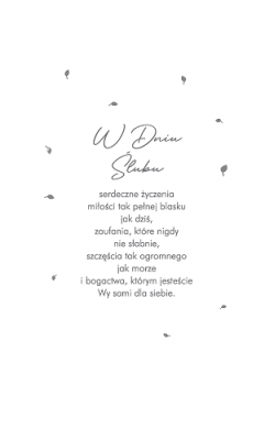 Kartka ślubna z życzeniami vintage DLAS122