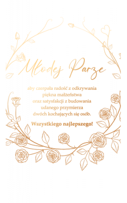 Kartka ślubna elegancka vintage KPAS118