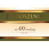 Zaproszenie na 60-te urodziny 10 szt ZT9