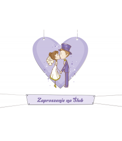 Zaproszenie ślubne gotowe do wypisania 10 szt ZT45