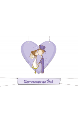 Zaproszenie ślubne gotowe do wypisania 10 szt ZT45