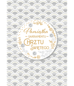 Kartka na Chrzest pięknie zdobione DK916