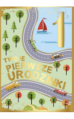 Kartka na Roczek dla chłopczyka PR428