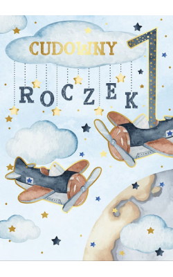 Na Roczek Kartka z życzeniami dla chłopca PR427