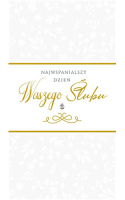 Kartka na ślub z życzeniami elegancka PM229