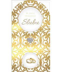 Kartka na ślub z życzeniami PM241