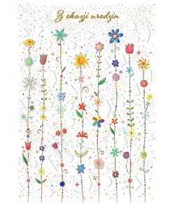 Kartka na urodziny z życzeniami urocza TS129