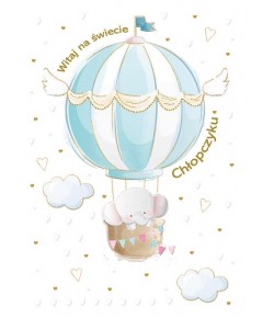 Kartka z gratulacjami na Narodziny Syna TS124