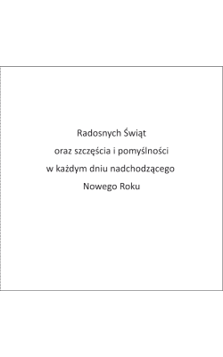 Kartka świąteczna z życzeniami S-T 54