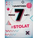 Kartka na 7 urodziny bogato zdobiona DKP44