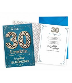 Kartka na 30 urodziny dla Mężczyzny DKP20