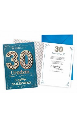Kartka na 30 urodziny dla Mężczyzny DKP20