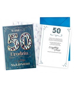 Kartka na 50 urodziny dla Mężczyzny DKP24