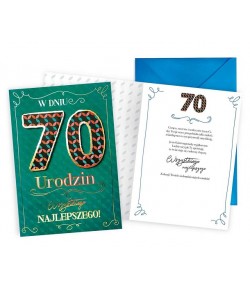 Kartka na 70 urodziny dla Mężczyzny DKP28