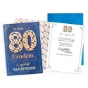 Kartka na 80 urodziny dla Mężczyzny DKP30