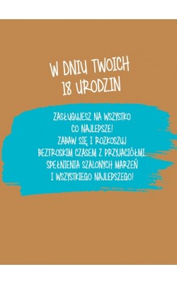 Kartka na 18 urodziny z dowodem osobistym GIFT143