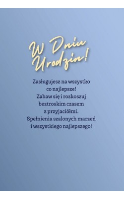 Kartka na 18 urodziny z kartą kredytowa VIP GIFT152