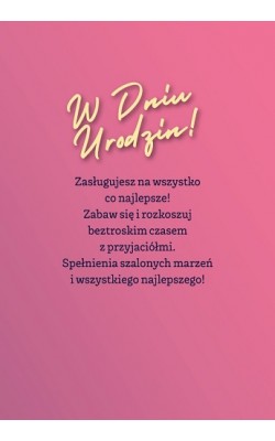 Kartka na 40 urodziny z kartą kredytowa VIP GIFT155
