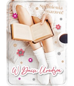 Kartka urodzinowa dla mola książkowego GM873