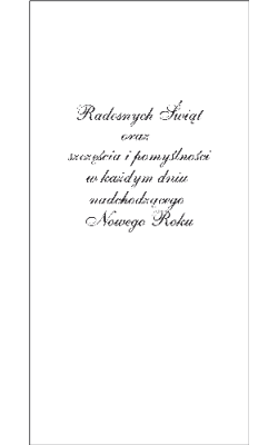 Kartka świąteczna z tekstem LZ-T 90