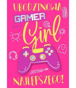 Kartka urodzinowa fanki gier komputerowych DK938