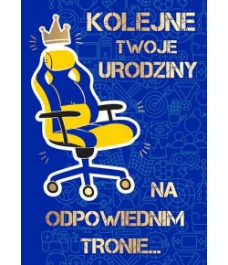 Na urodziny dla Króla graczy Kartka DK939