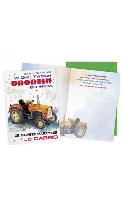 Kartka urodzinowa dla faceta, z humorem V58