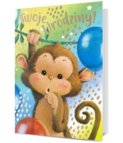 Kartka dla Dziecka z życzeniami, wesoła KStar77