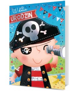 Kartka na urodziny dla chłopca Pirata KStar84