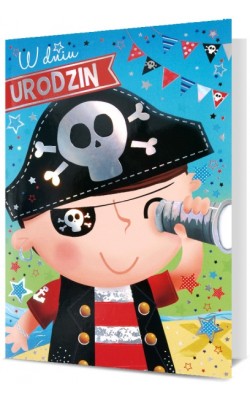 Kartka na urodziny dla chłopca Pirata KStar84
