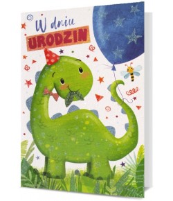 Kartka urodzinowa dla Dziecka z Dinozaurem KStar79