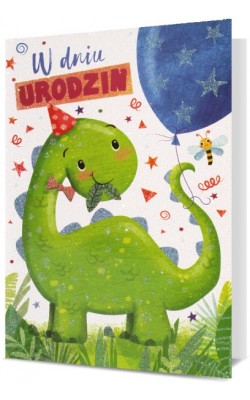 Kartka urodzinowa dla Dziecka z Dinozaurem KStar79