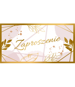 Zaproszenie delikatne ogólne komplet 10 szt ZAB135