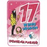 Kartka na 17 urodziny dla dziewczyny GM758