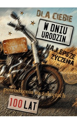 Kartka na urodziny dla mężczyzny motocyklisty GM267