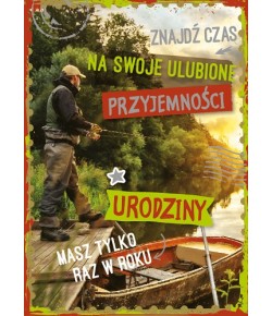 Kartka urodzinowa dla wędkarza GM580