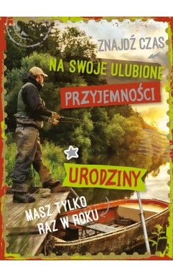 Kartka urodzinowa dla wędkarza GM580
