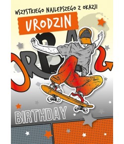 Kartka urodzinowa dla nastolatka GM349