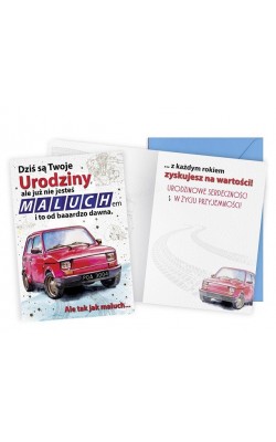 Kartka urodzinowa retro, zabawna V56