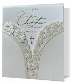 Kartka z życzeniami na Chrzest elegancka HM1123C